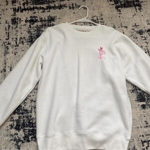 Roller Rabbit Women's White and Pink Sweatshirt